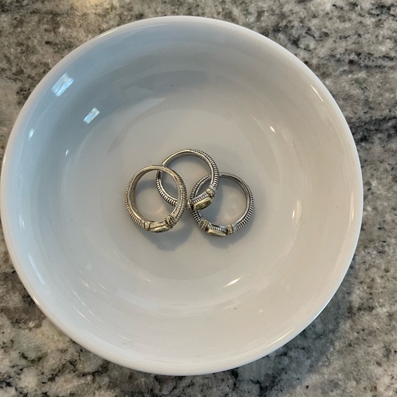 Judith Ripka stackable rings - Picture 2 of 3